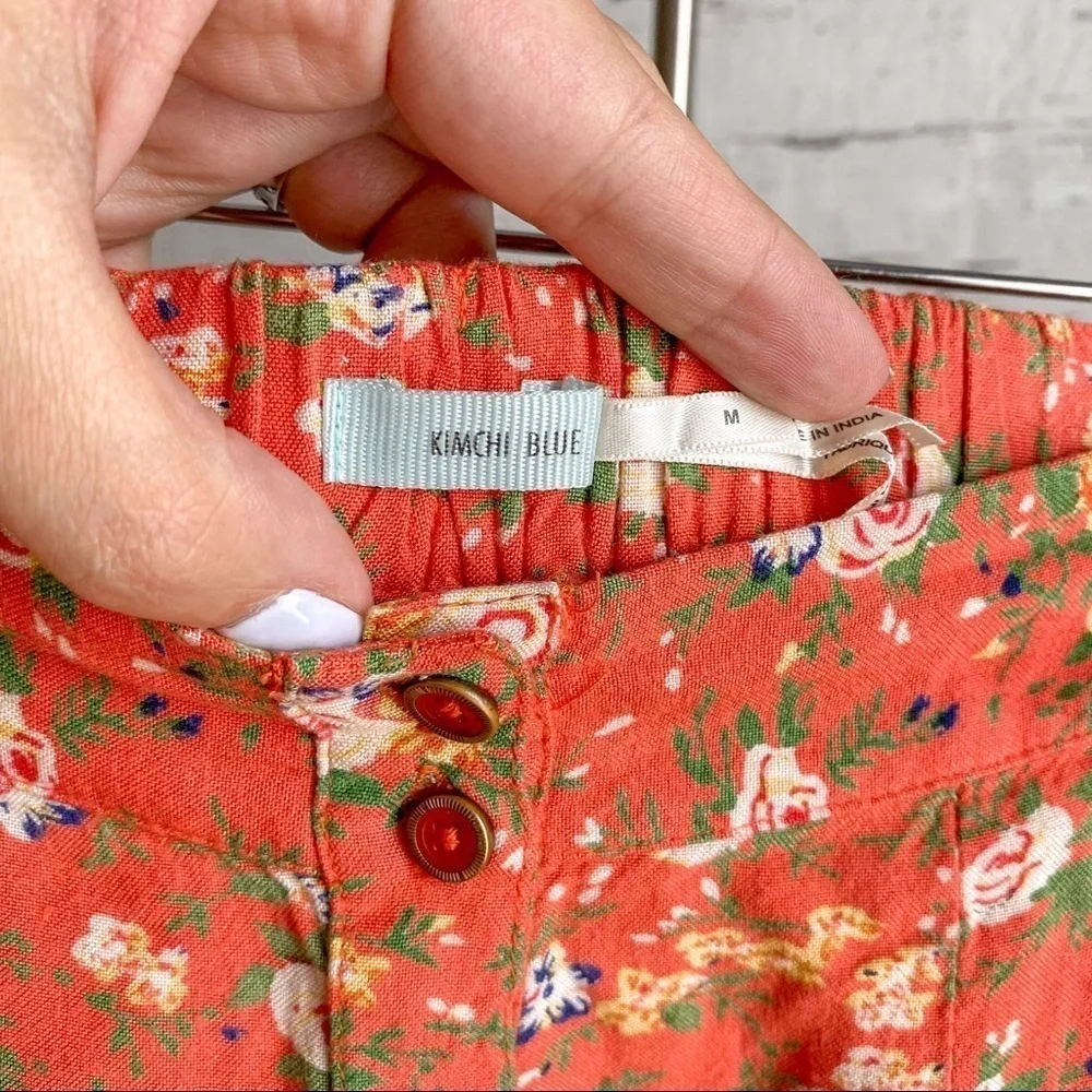 Urban Outfitters | Kimchi Blue Floral Buttondown Mini Skirt